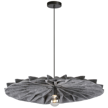 Dainolite PGD-311P-MB-500 - 1 Light Incandescent Pendant, Matte Black with Grey Felt Shade