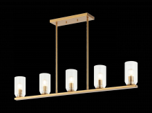 Matteo Lighting C34005AG - Westlock Aged Gold Brass Pendant