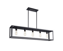 Matteo Lighting C76005BK - Flare Black Chandelier