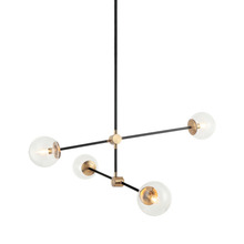 Matteo Lighting C78714AGCL - Cosmic Aged Gold Brass Chandelier