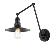Matteo Lighting S01211BKBK - Brixson Black Wall Sconce