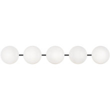 Matteo Lighting S05105MBOP - Pearlesque Matte Black Wall Sconce