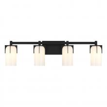 Savoy House Canada 8-4128-4-BK - Caldwell 4-Light Bathroom Vanity Light in Matte Black