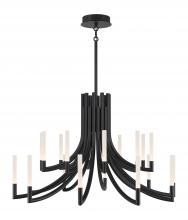 Eurofase 49012-033 - Olette-Chandelier-20Lt-42In-BK-Fr