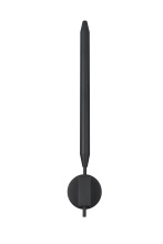 Elegant OD401W28BK - Wall Sconce W4.7" E3.5" H28.0" Black