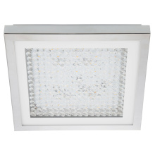 Eglo Canada 203688A - LED Ceiling Light w/ Chrome Finish & Iridescent Glass Shade w/  Clear Glass Stones