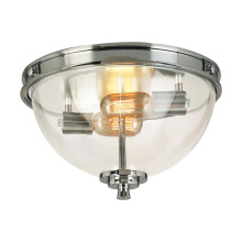 Eglo Canada 204703A - 3 LT Ceiling Light w/ Chrome Finish & Clear Dome Shaped Glass Shades