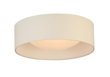 Eglo Canada 204719A - Integrated LED 12" Ceiling Light w/ White Fabric Shade & White Acrylic Diffuser