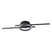 Eglo Canada 206284A - Integrated LED 3 CCT Ceiling/Wall Light w/ Structured Black Finish & White Diffuser
