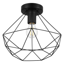 Eglo Canada 43004A - 1 LT Ceiling Light w/ Black Finish & Geometric Metal Shade