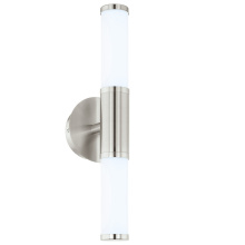 Eglo Canada 95144A - 1 LT Integrated LED Bath/Vanity Wall Light w/ Satin Nickel Finish & Opal Glass Shade